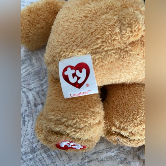 🎈 RETIRED & RARE TY BEANIE BABY 20TH ANNIVERSARY BEARS “LAUGHTER & FUN”. - Picture 7 of 7